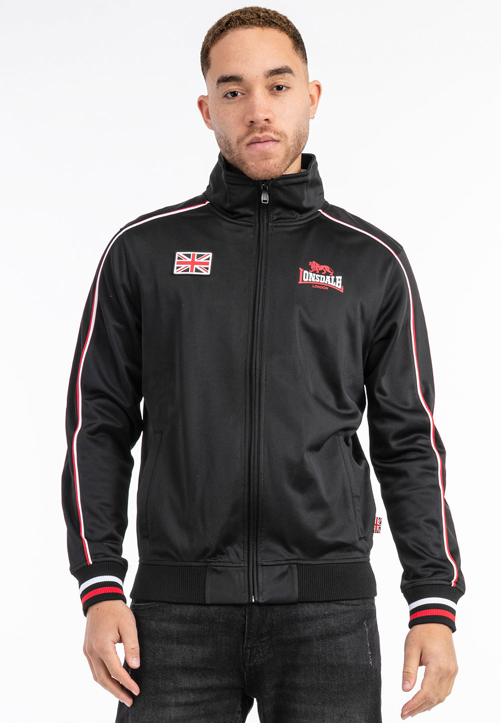 Lonsdale 117559 Skellberry Trainginsjacke Schwarz