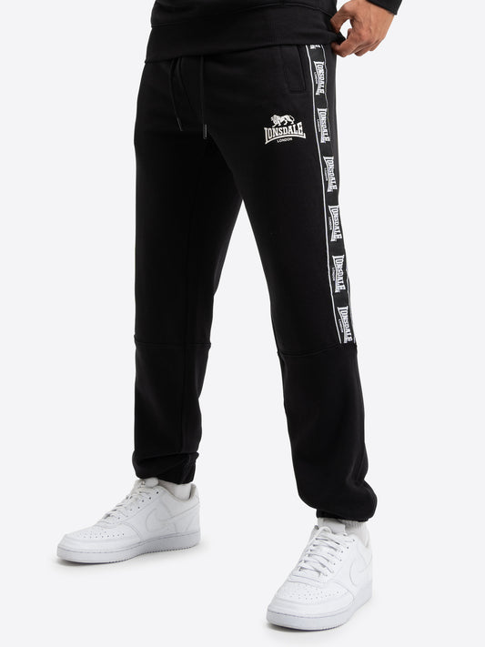 Lonsdale Jogginghose mit Logo-Tapes, sportlichem Schnitt und Seitentaschen – ideal für Freizeit und Training
