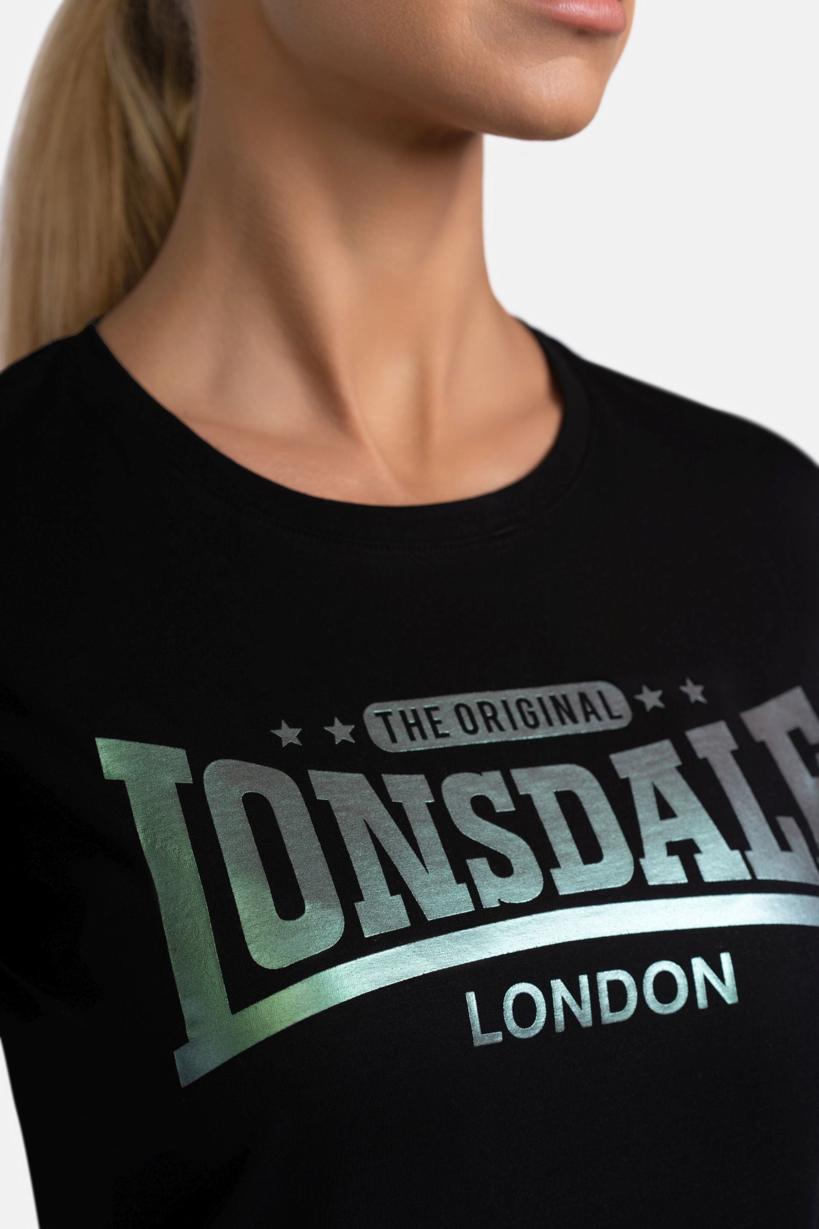 Lonsdale 117582 Ladies Harray T-Shirt Schwarz