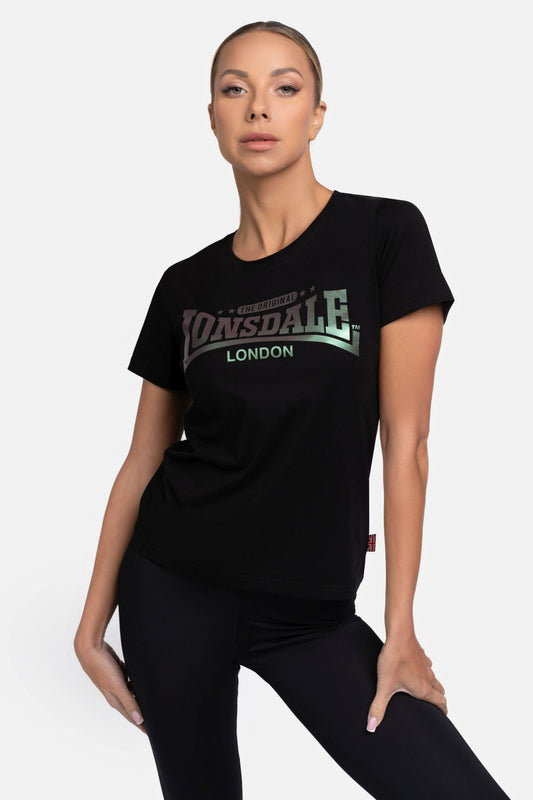 Lonsdale 117582 Ladies Harray T-Shirt Schwarz