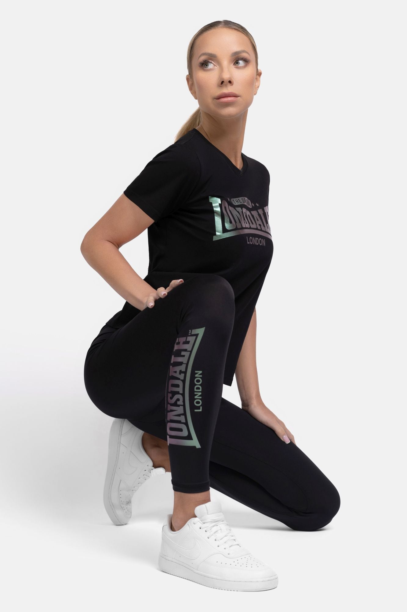 Lonsdale 117590 Ladies Coalmoor Leggins Schwarz