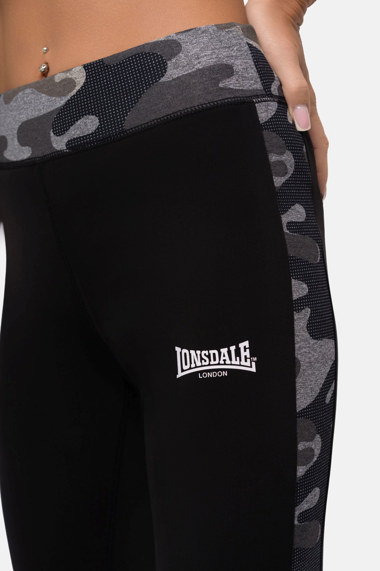 Lonsdale 117591 Ladies Dorrery Leggins  Camo / Schwarz