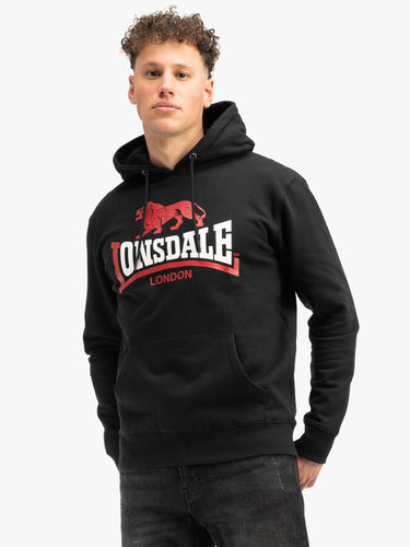Lonsdale 117600 Gulladuff Kapuzensweatshirt Schwarz