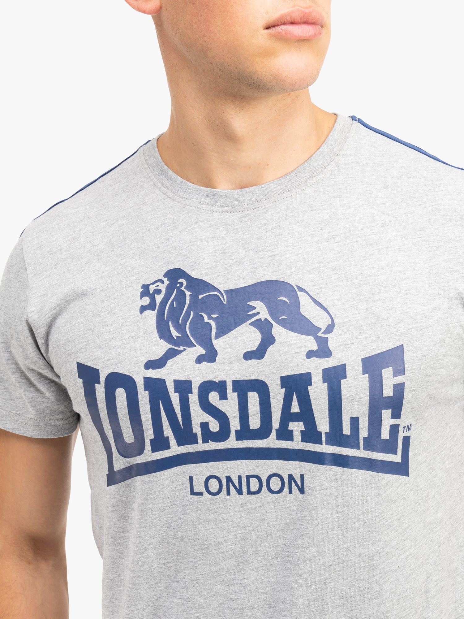 Lonsdale 117604 Henconner T-Shirt - Marl Grey