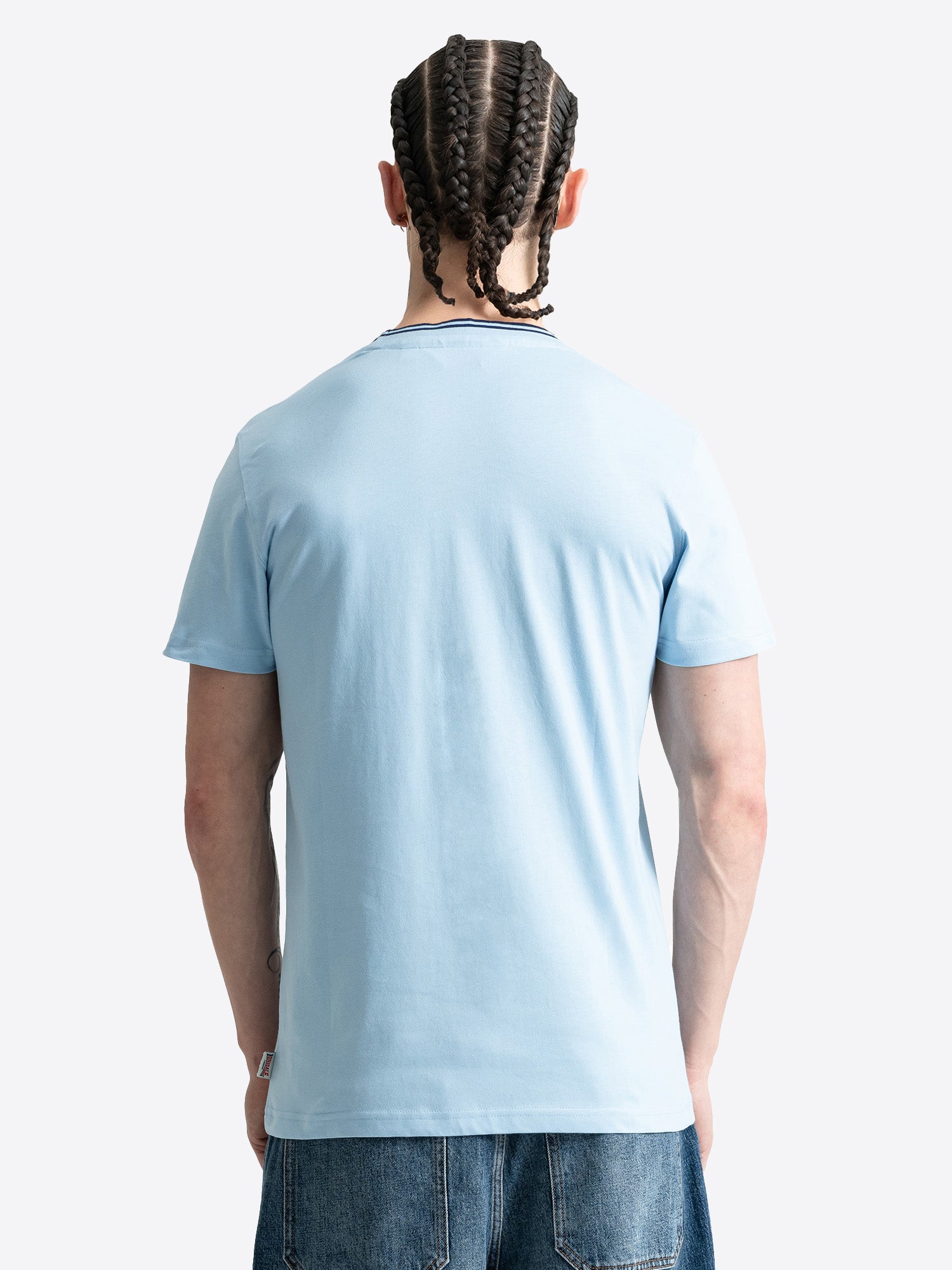 Lonsdale Herren T-Shirt Blau Regular Fit Rückansicht