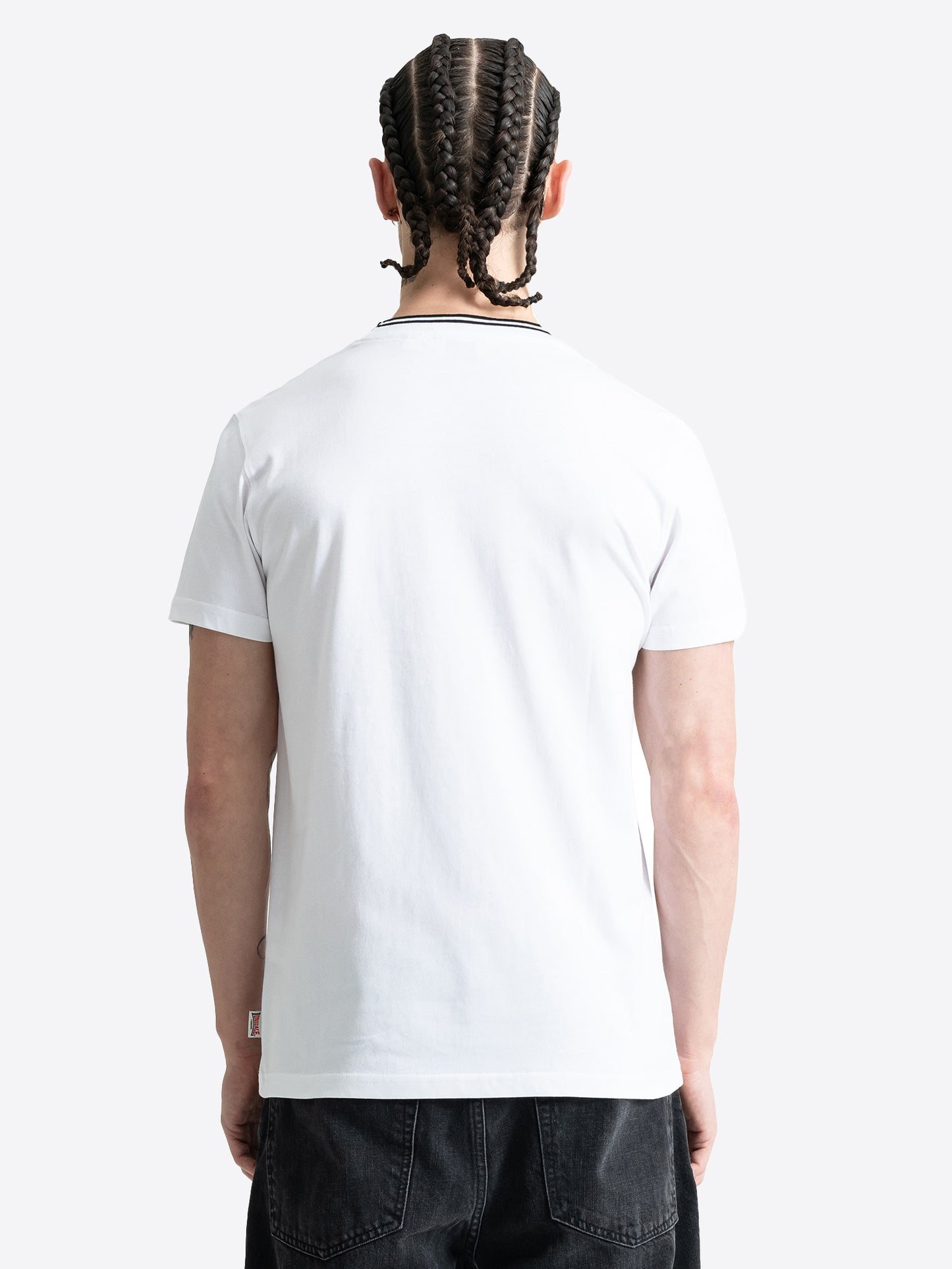  Lonsdale Herren T-Shirt Weiss Regular Fit Rückansicht