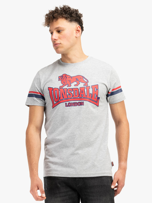 Lonsdale 117606 Methley T-Shirt - Marl Grey