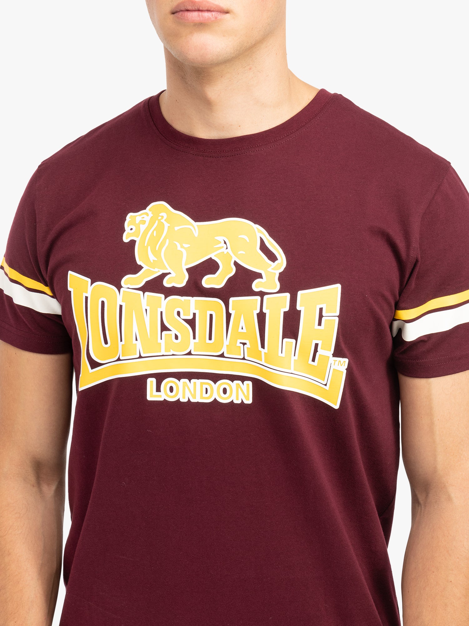 Lonsdale 117606 Methley T-Shirt - Oxblood