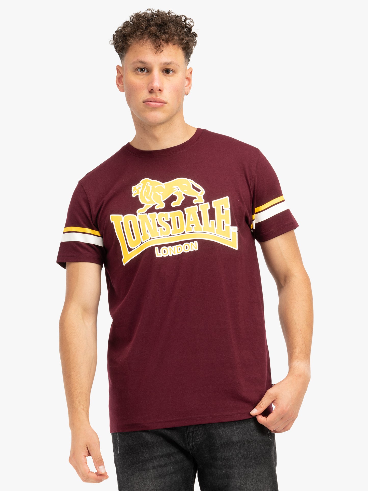 Lonsdale 117606 Methley T-Shirt - Oxblood
