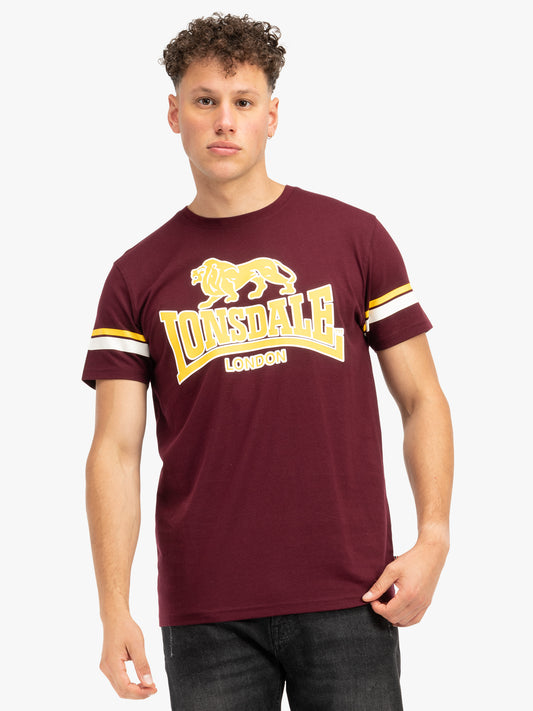 Lonsdale 117606 Methley T-Shirt - Oxblood