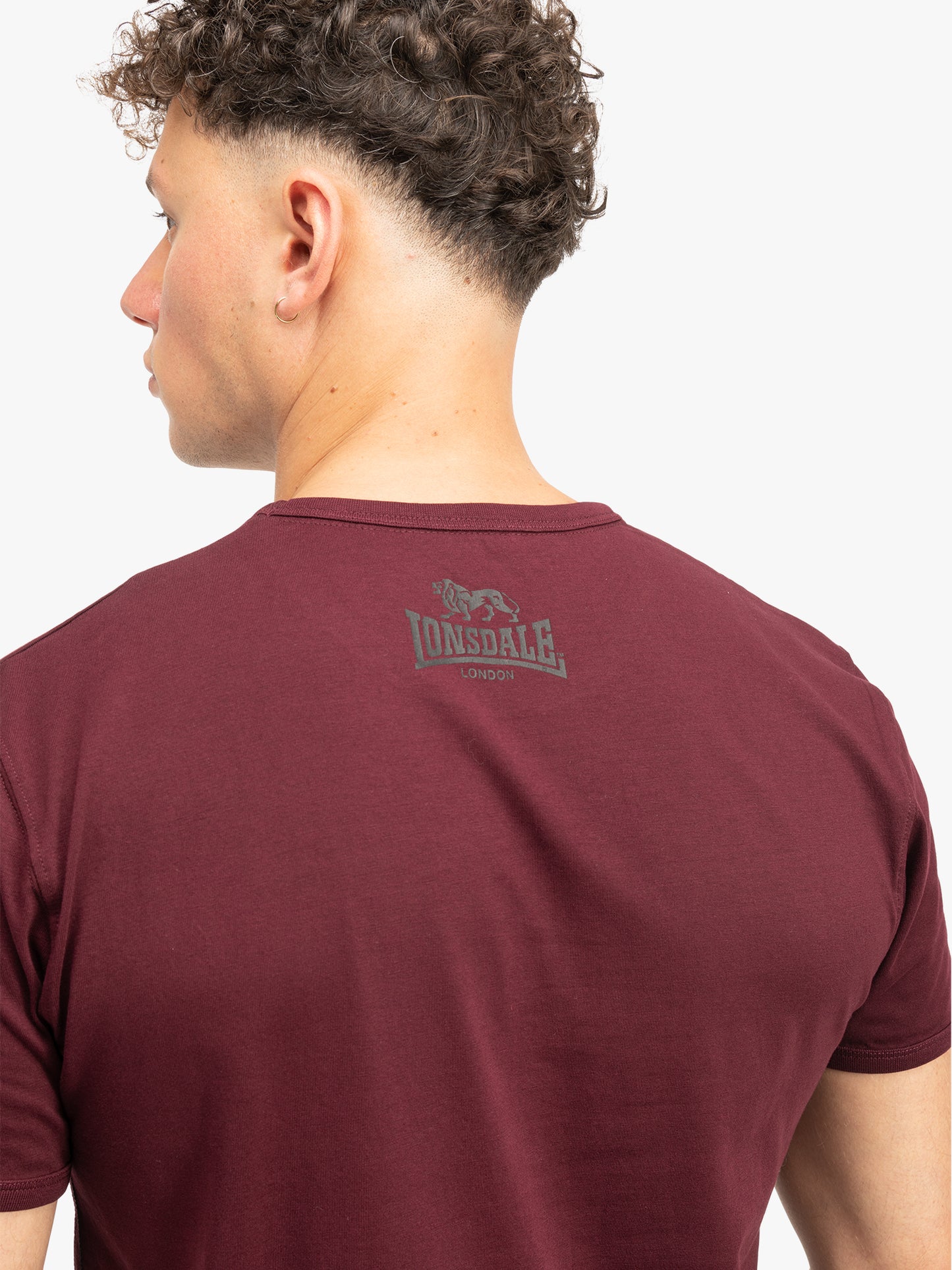 Lonsdale 117610 Harehills T-Shirt - Oxblood