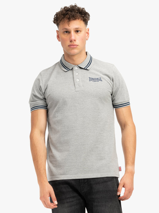 Lonsdale 117612 Markham Poloshirt Marl Grey