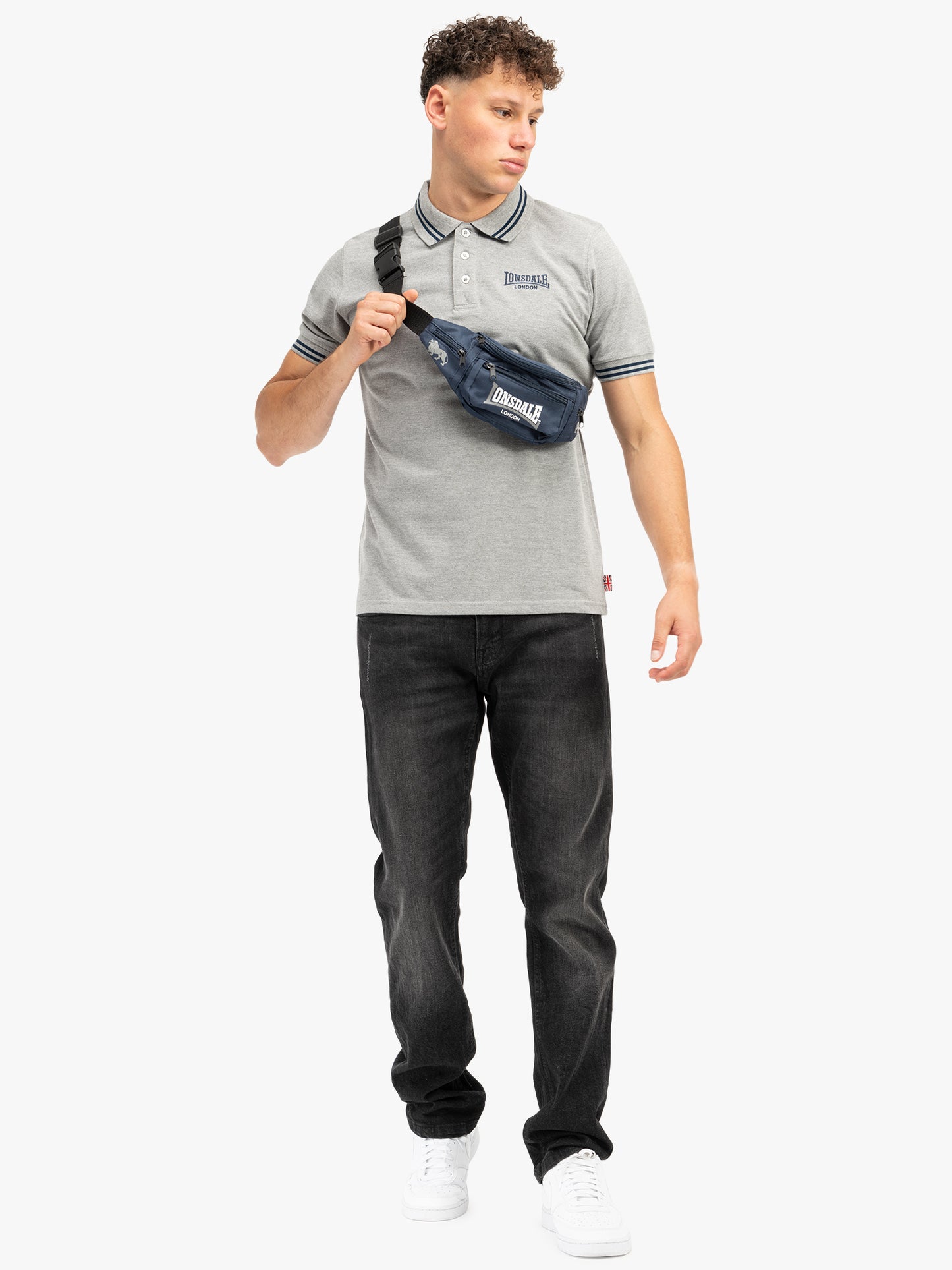 Lonsdale 117612 Markham Poloshirt Marl Grey