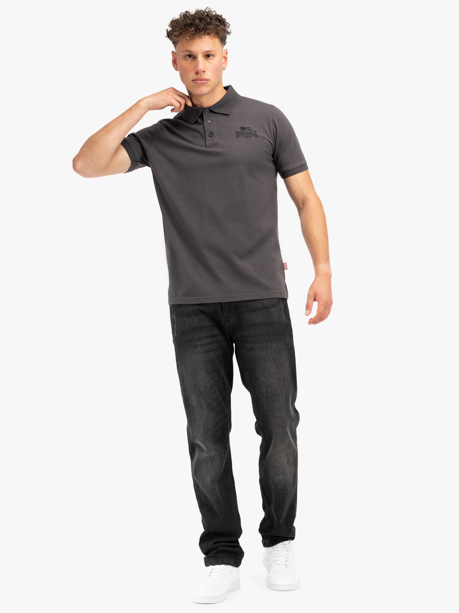 Lonsdale 117613 Lambston Poloshirt Athracite