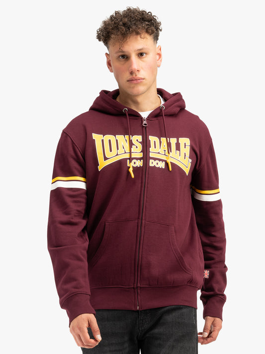 Lonsdale 117619 Darfield Kapuzensweatjacke Oxblood