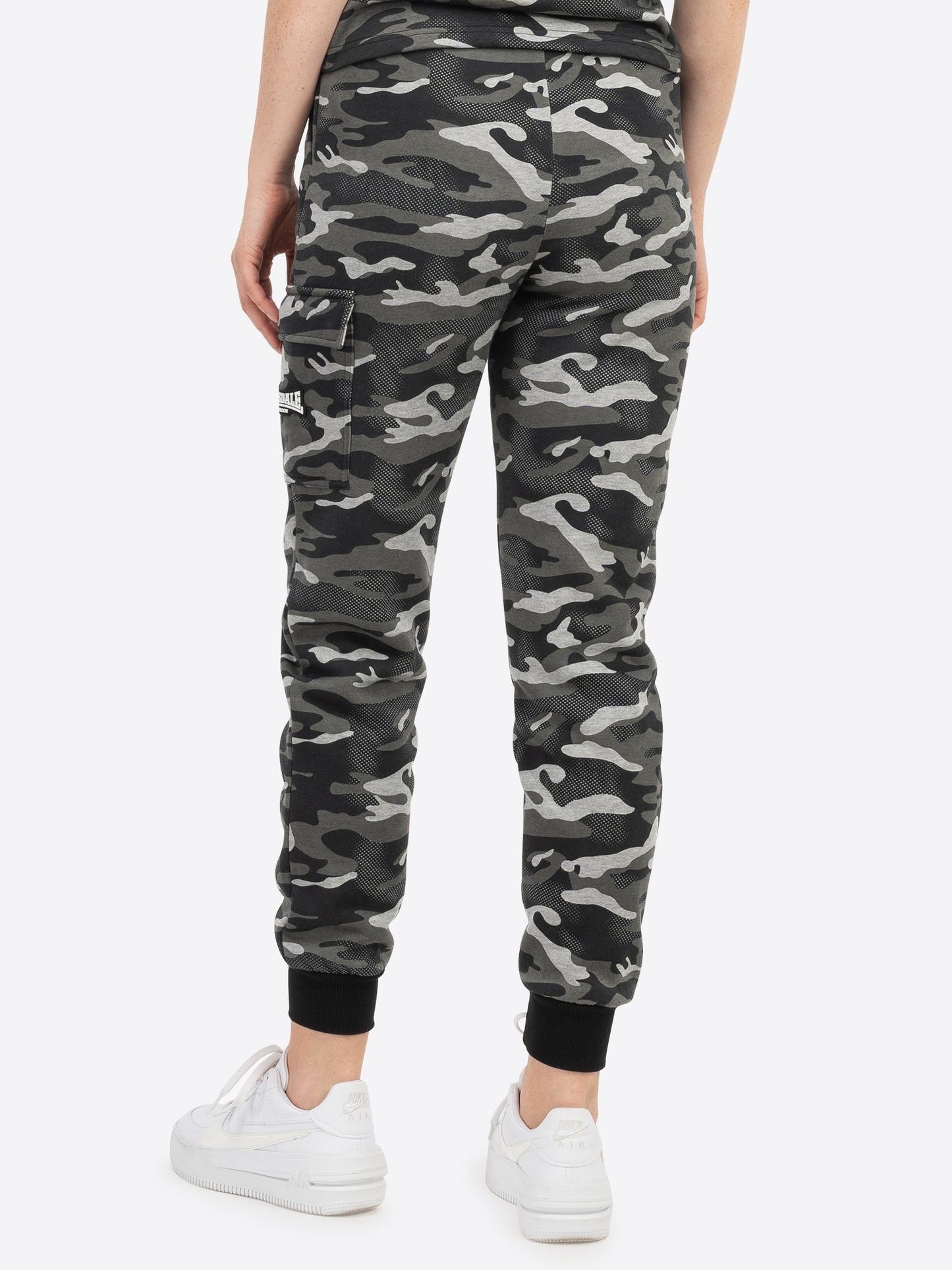 Lonsdale London 117642 Ladies Collyhurst Jogginghose Camo Grau