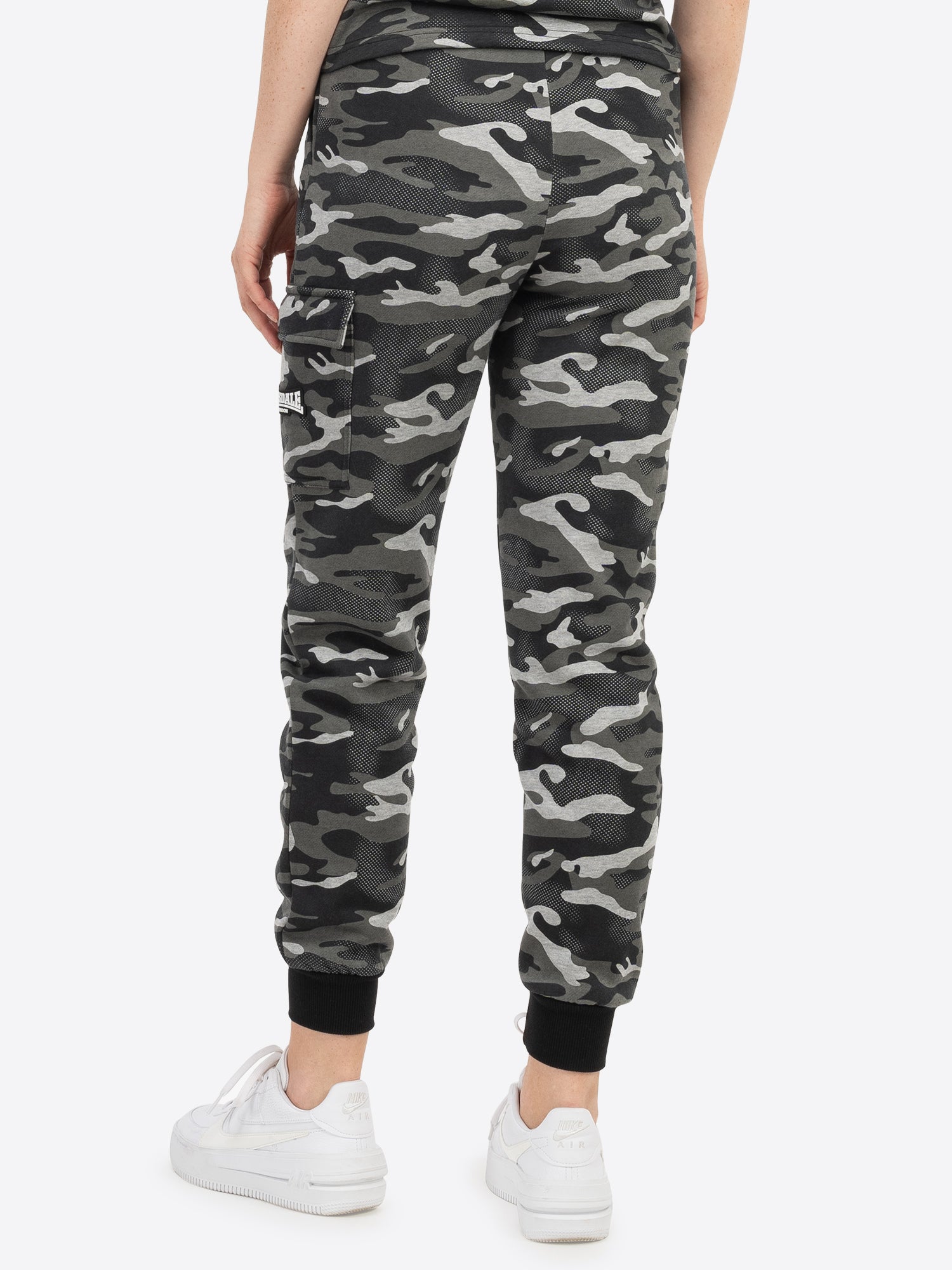 Lonsdale London 117642 Ladies Collyhurst Jogginghose Camo Grau