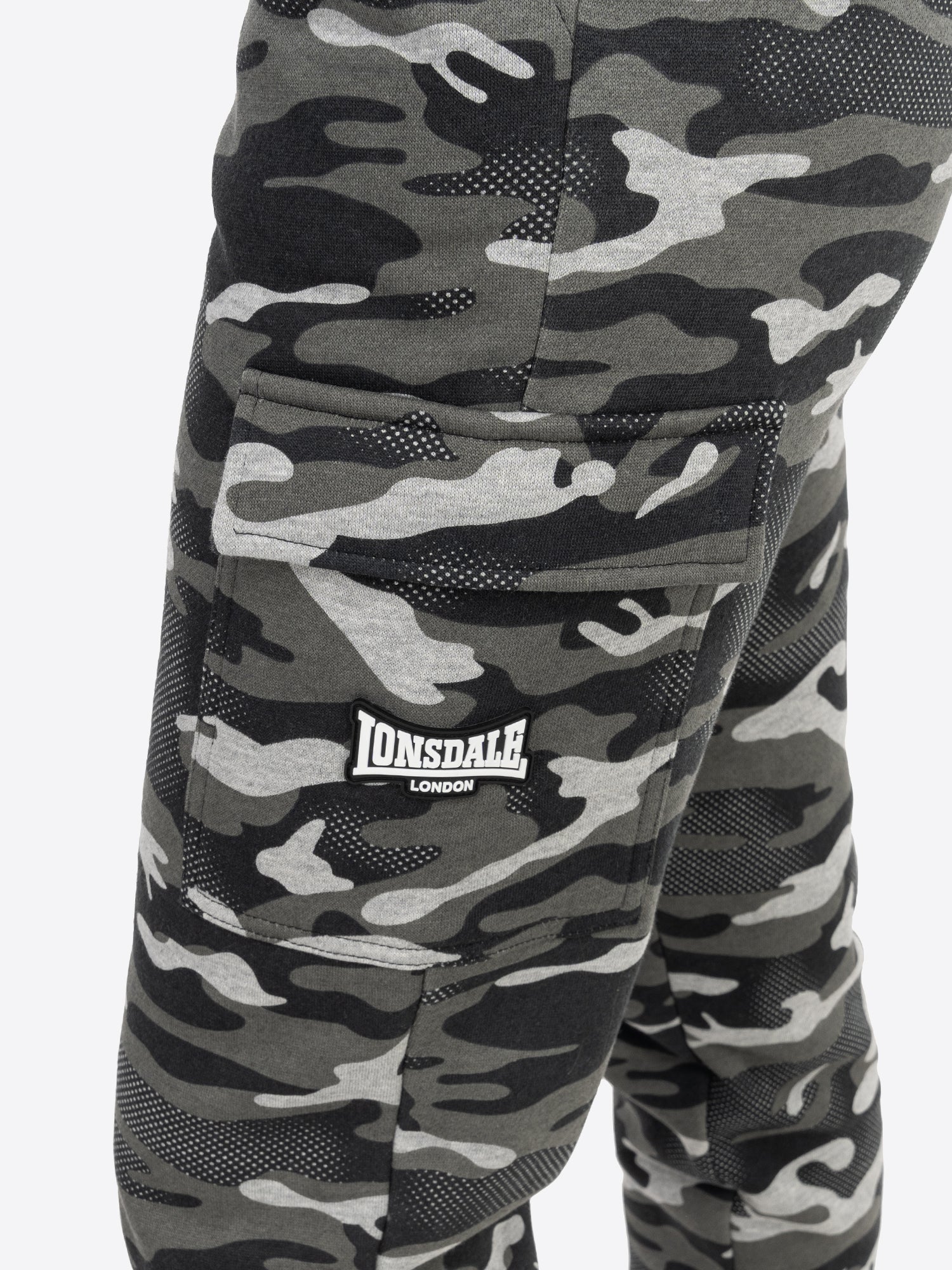 Lonsdale London 117642 Ladies Collyhurst Jogginghose Camo Grau