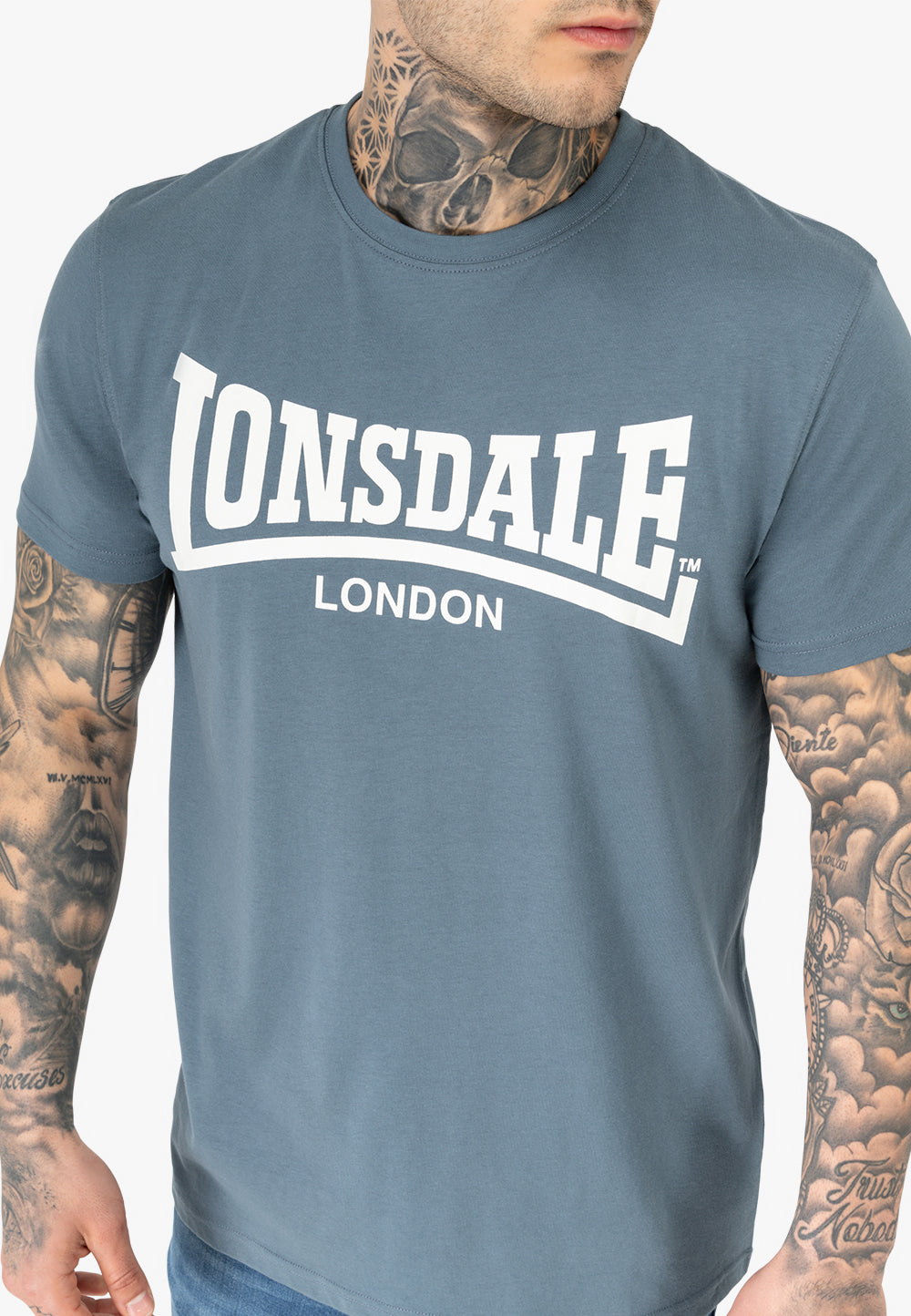Lonsdale 117651 Hinstock Dreierpack T-Shirt - Schwarz Grün Blau