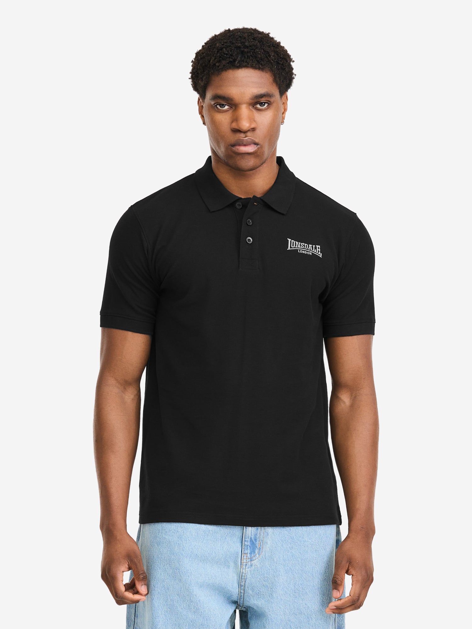 Lonsdale Herren Poloshirt Doppelpack in Schwarz und Olive