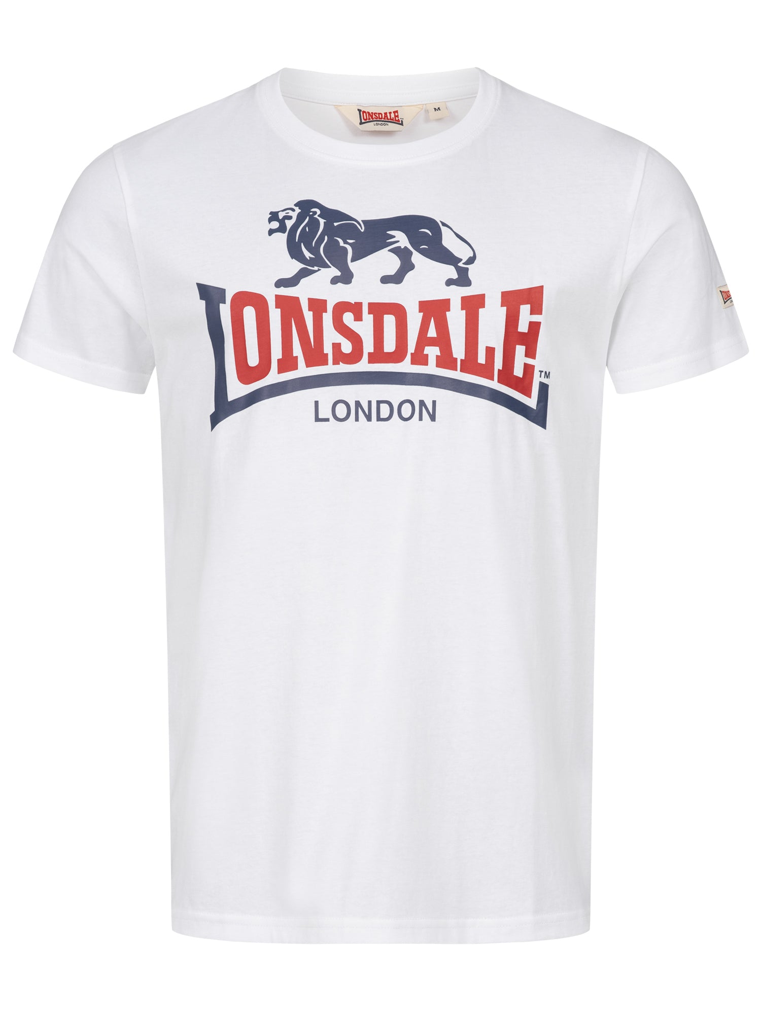 Lonsdale 117656 Lion Two Tone T-Shirt - Weiss