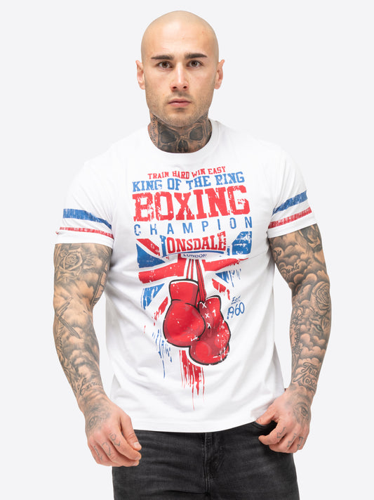 Lonsdale 117663 Crugmeer T-Shirt - Weiss