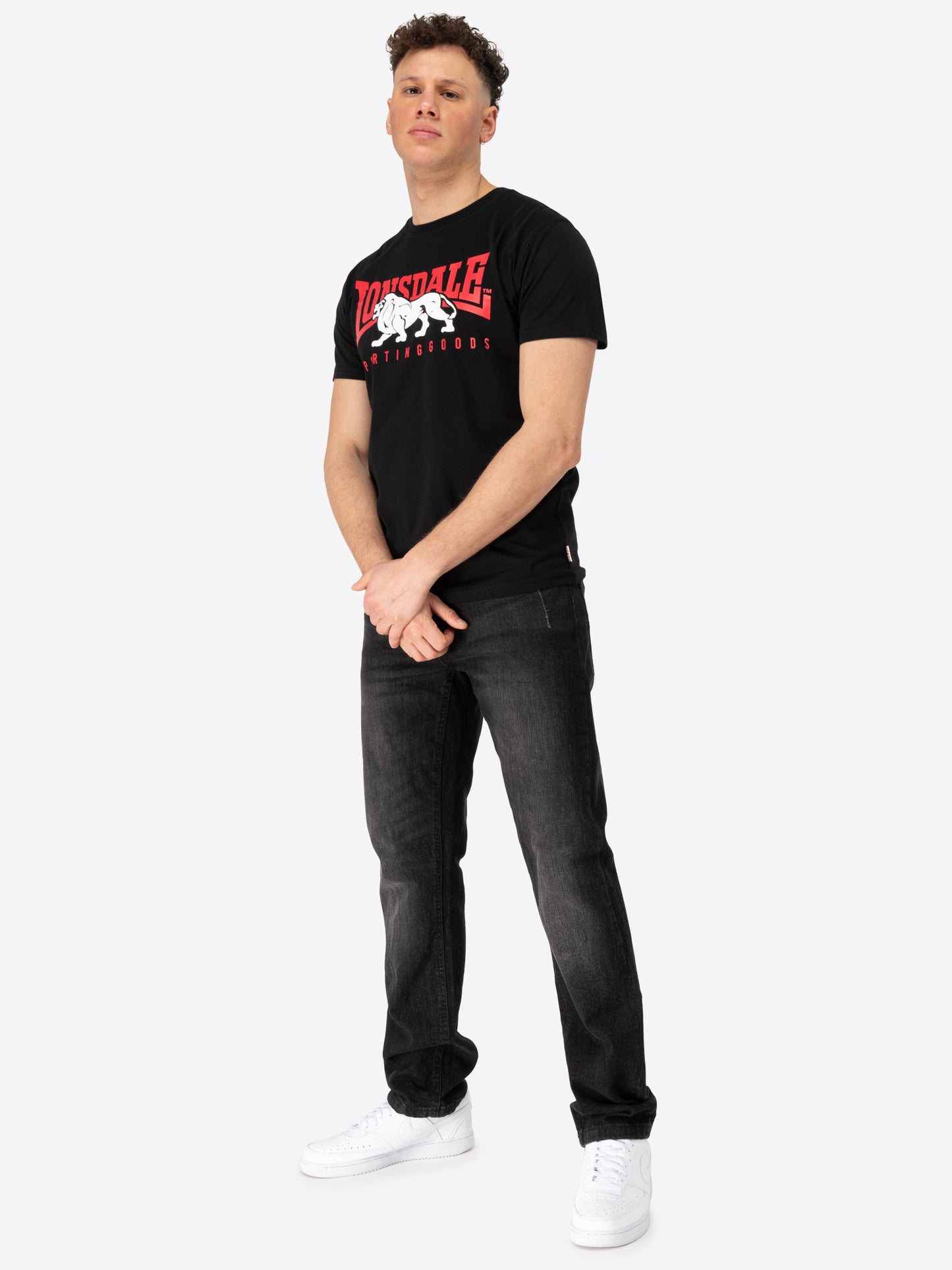 Lonsdale 117664 Ervan T-Shirt - Schwarz
