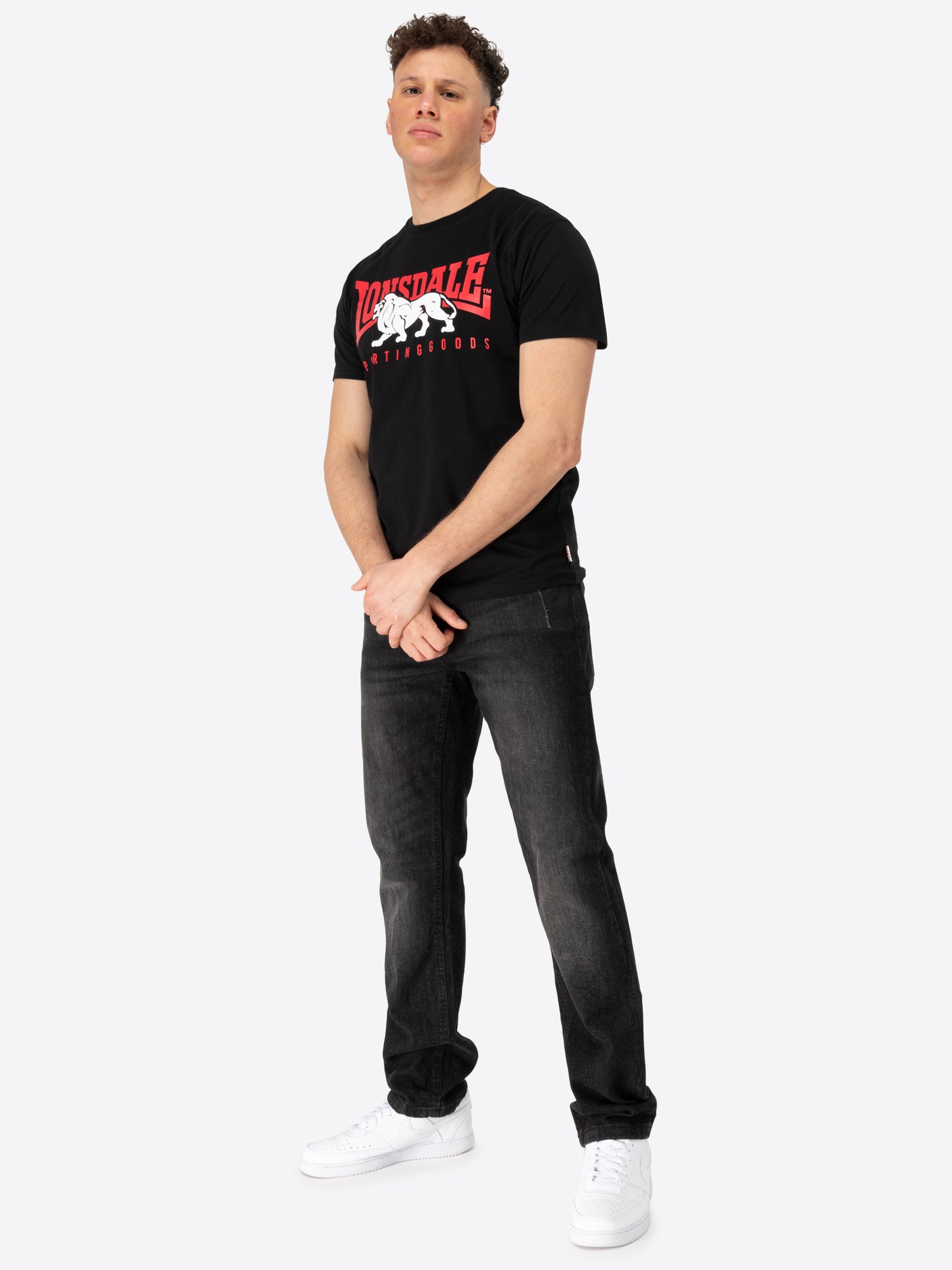 Lonsdale 117664 Ervan T-Shirt - Schwarz