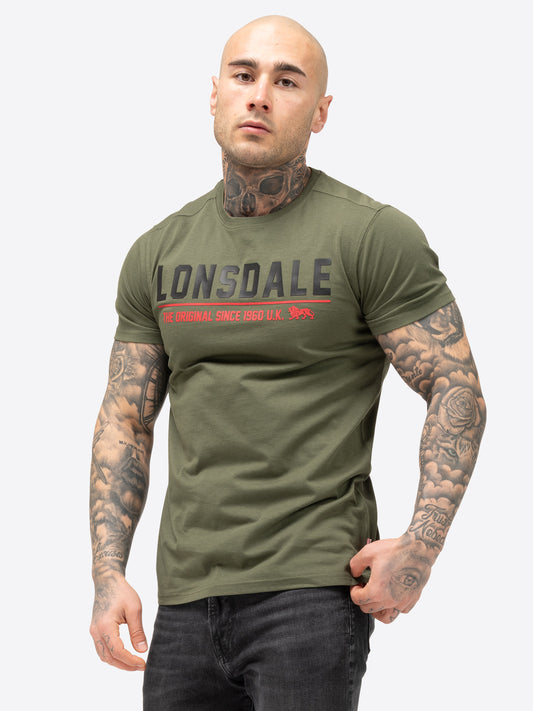 Lonsdale 117669 Crantock T-Shirt - Olive