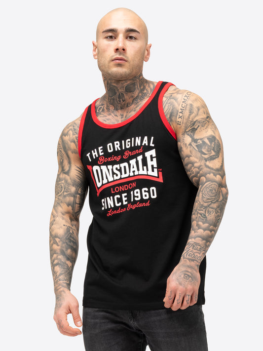 Lonsdale 117677 Andover Schwarz/Rot