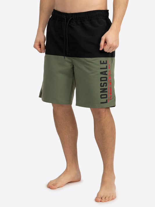 Lonsdale 117688 Hayling Boardshorts Olive/Schwarz