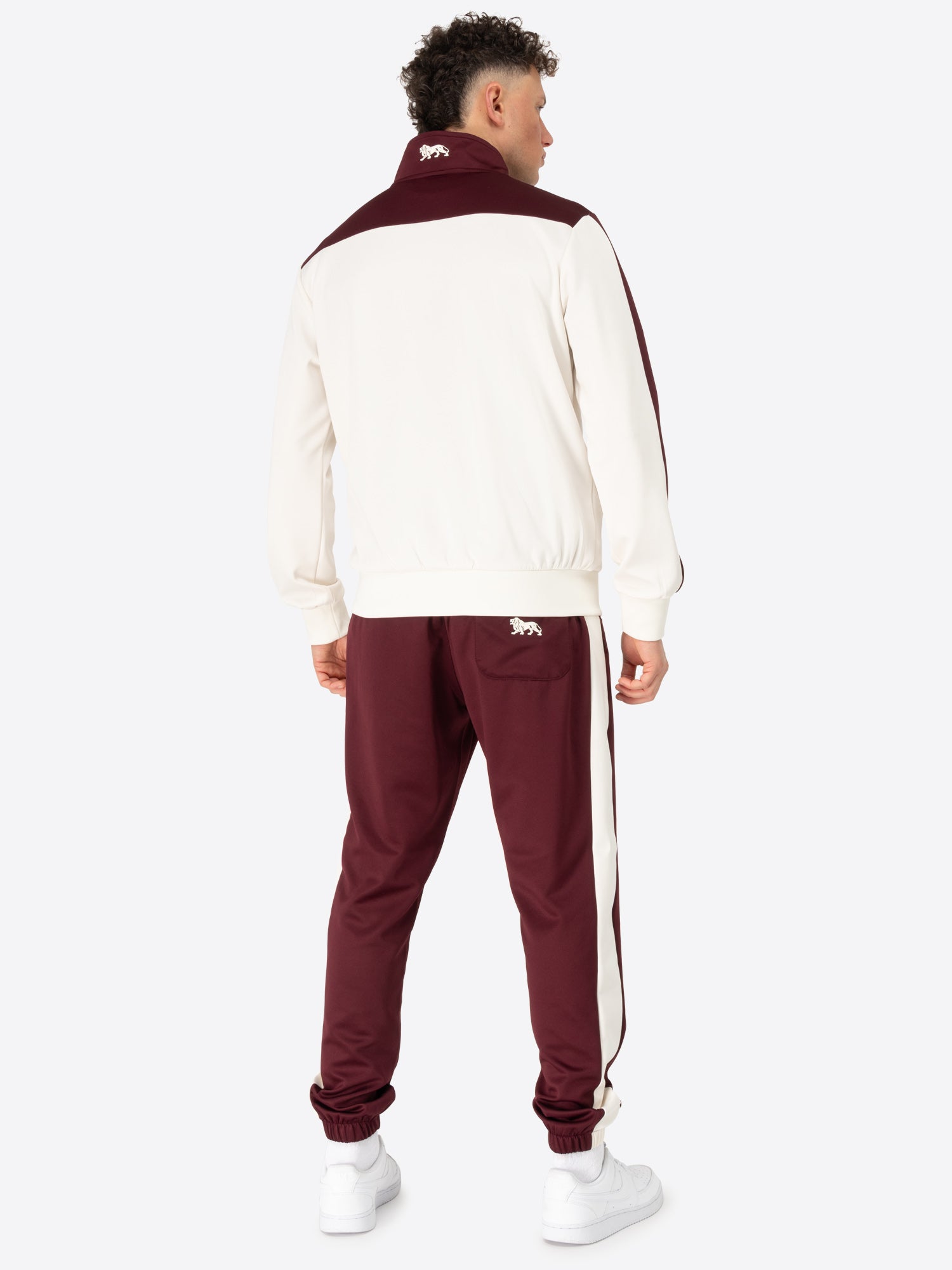 Lonsdale 117715 Holmbury Jogginganzug Oxblood/Ecru