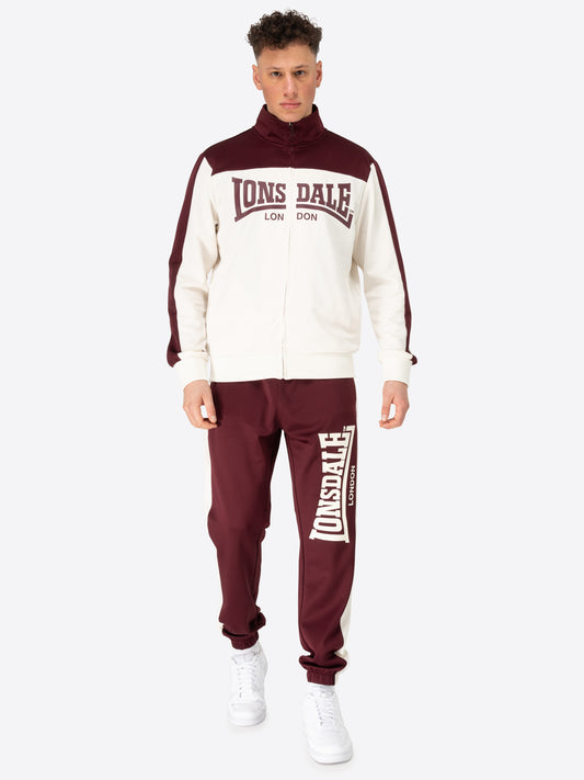 Lonsdale 117715 Holmbury Jogginganzug Oxblood/Ecru