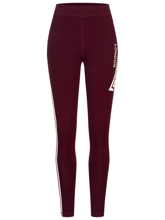 Lonsdale 117727 Ladies Lowstoft Leggins Oxblood