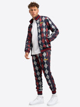 Laden Sie das Bild in den Galerie-Viewer, Lonsdale 117732 Enfield Jogginganzug Rot/Navy/Ecru
