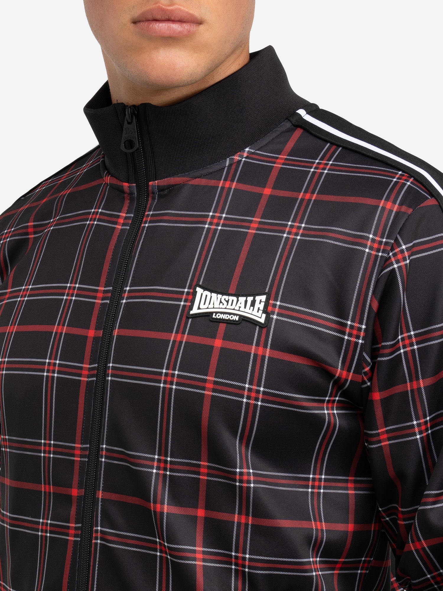 Lonsdale 117735 Welwyn Jogginganzug Schwarz/Rot/Weiss