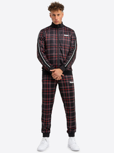 Lonsdale 117735 Welwyn Jogginganzug Schwarz/Rot/Weiss