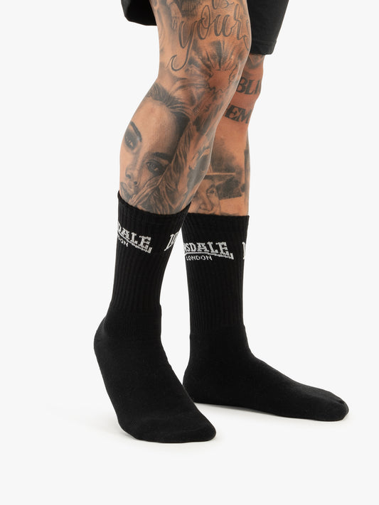 Lonsdale 117750 Gilbert Socken 6er Pack Schwarz/Weiss
