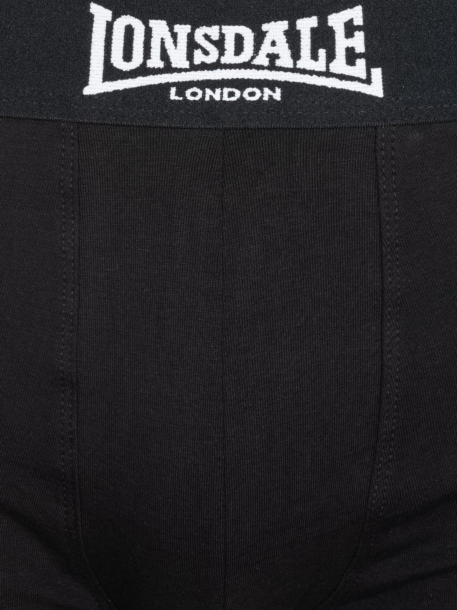 Lonsdale Herren Boxershorts 4er-Pack Schwarz aus Baumwolle, elastischer Bund mit Logo, Elasthan