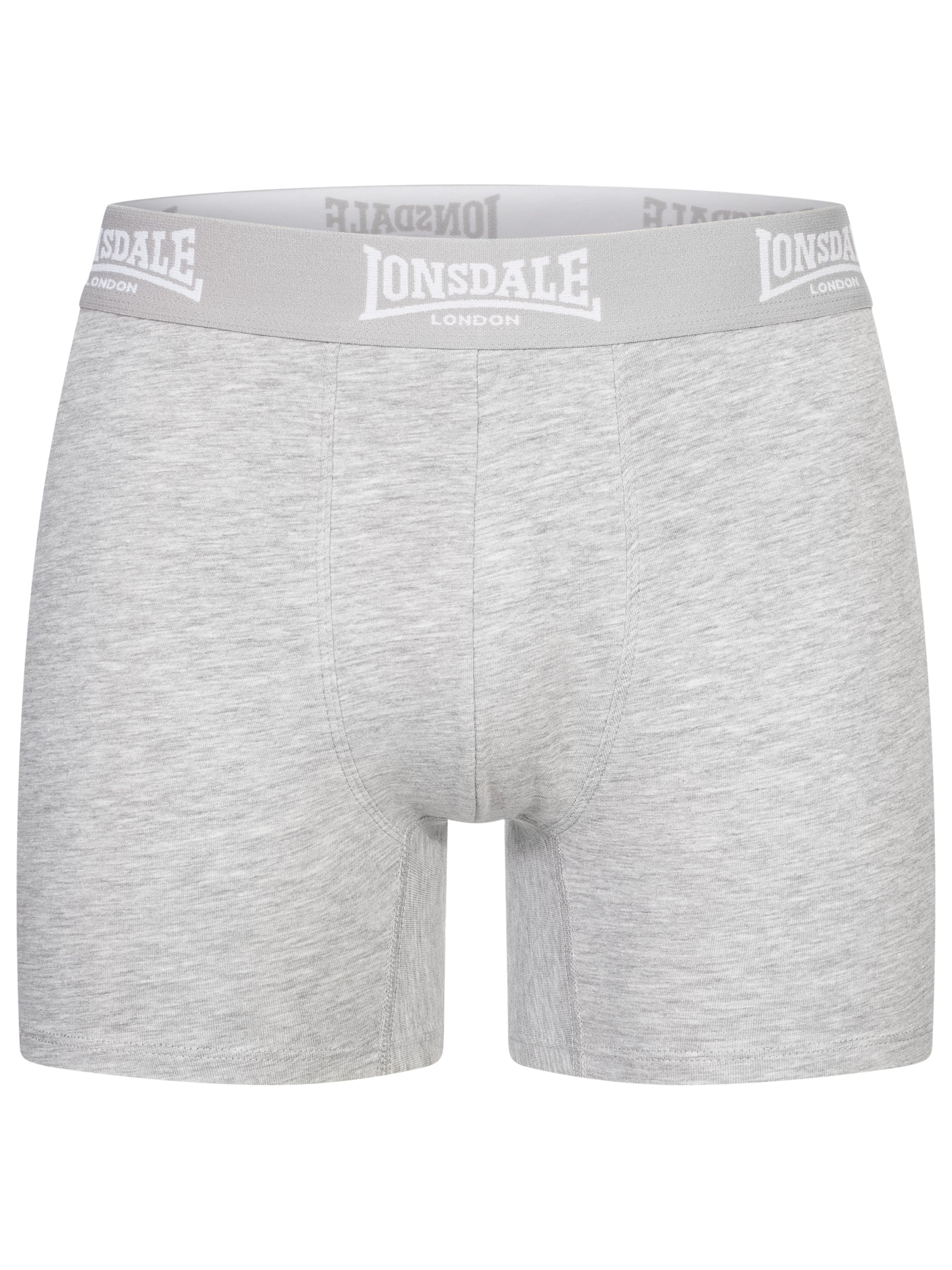 Lonsdale 117753 East Shallow Boxershorts 4er Pack Schwarz/Marl Grey