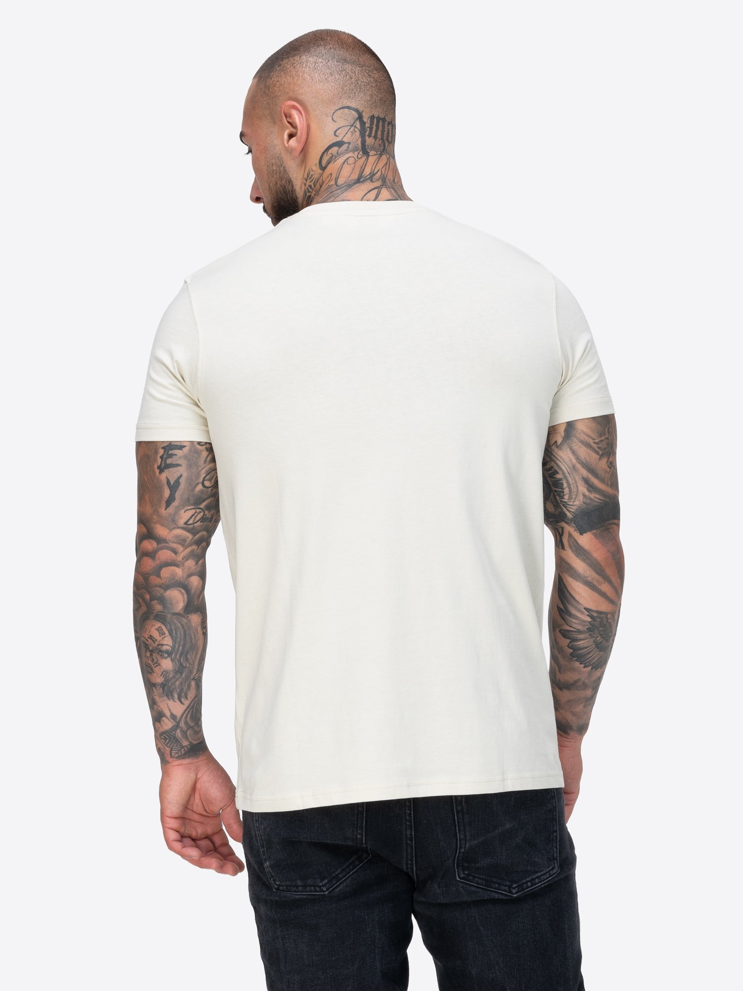 Lonsdale T-Shirt aus schwerem Jersey mit Logo-Print vorn und kleinen Ärmel-Details wie Union Jack