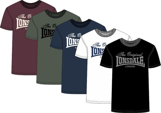 Lonsdale 117762 Fittonhill T-Shirt - Obl, Olive, Black, Navy,Weiss