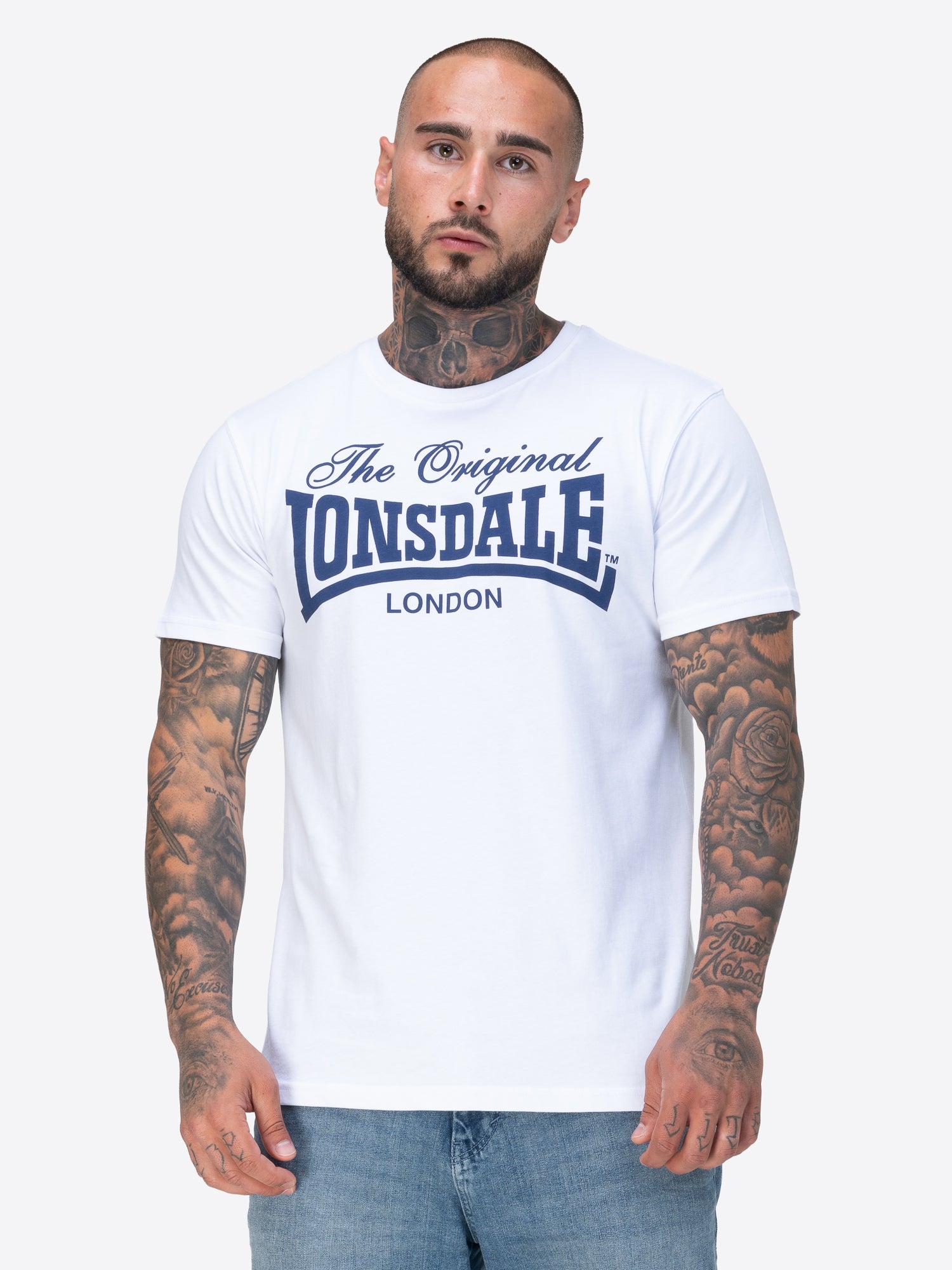 Lonsdale Herren T-Shirt Weiss mit Logo
