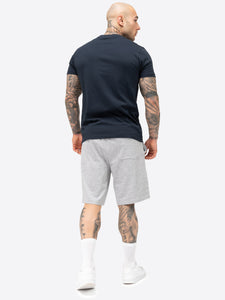 Lonsdale 117765 Mair T-Shirt & Shorts Set Dark Navy & Marl Grey