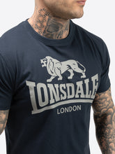 Laden Sie das Bild in den Galerie-Viewer, Lonsdale 117765 Mair T-Shirt &amp; Shorts Set Dark Navy &amp; Marl Grey
