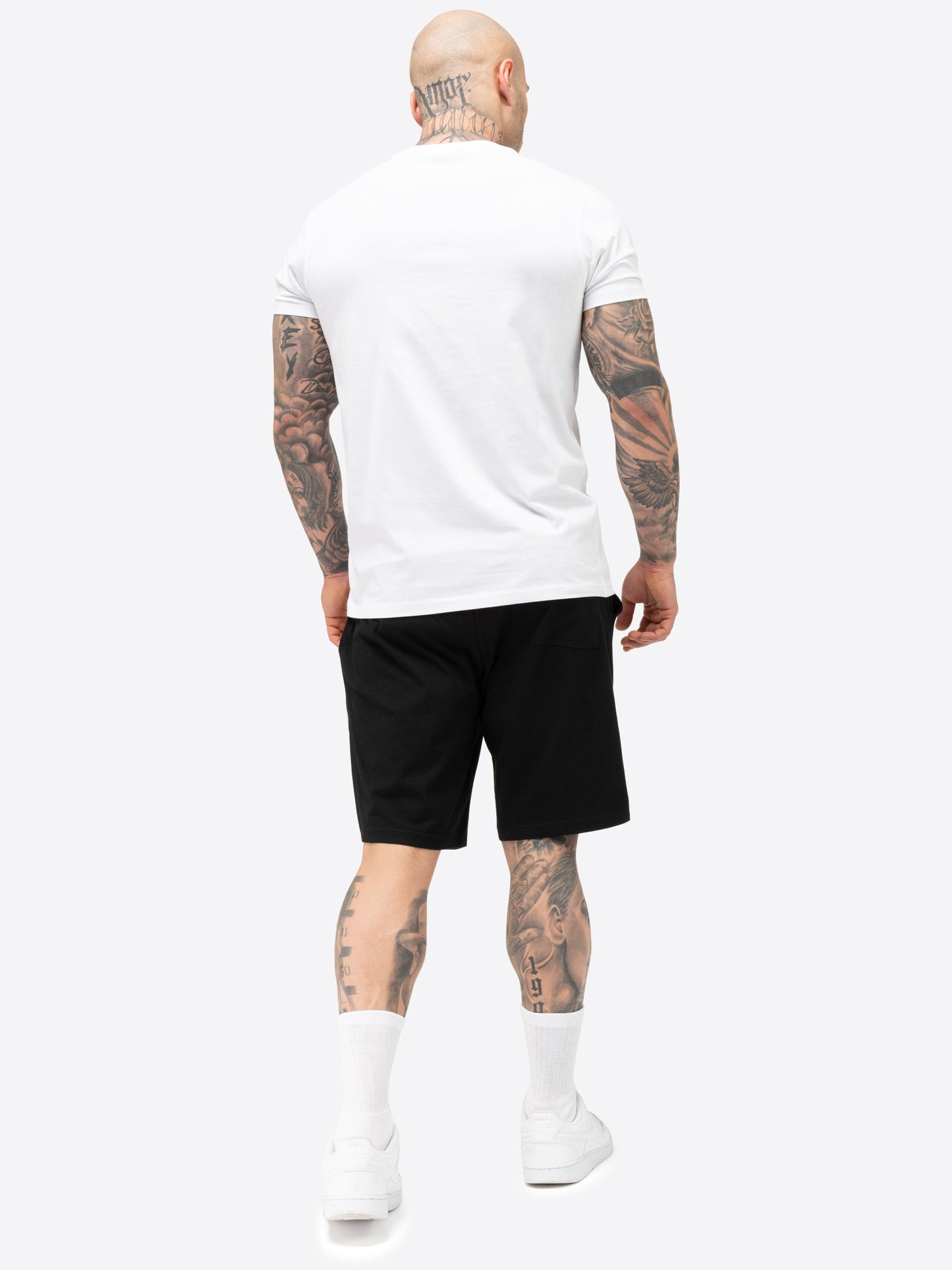 Lonsdale 117765 Mair T-Shirt & Shorts Set Weiss/Schwarz