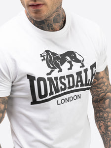 Lonsdale 117765 Mair T-Shirt & Shorts Set Weiss/Schwarz