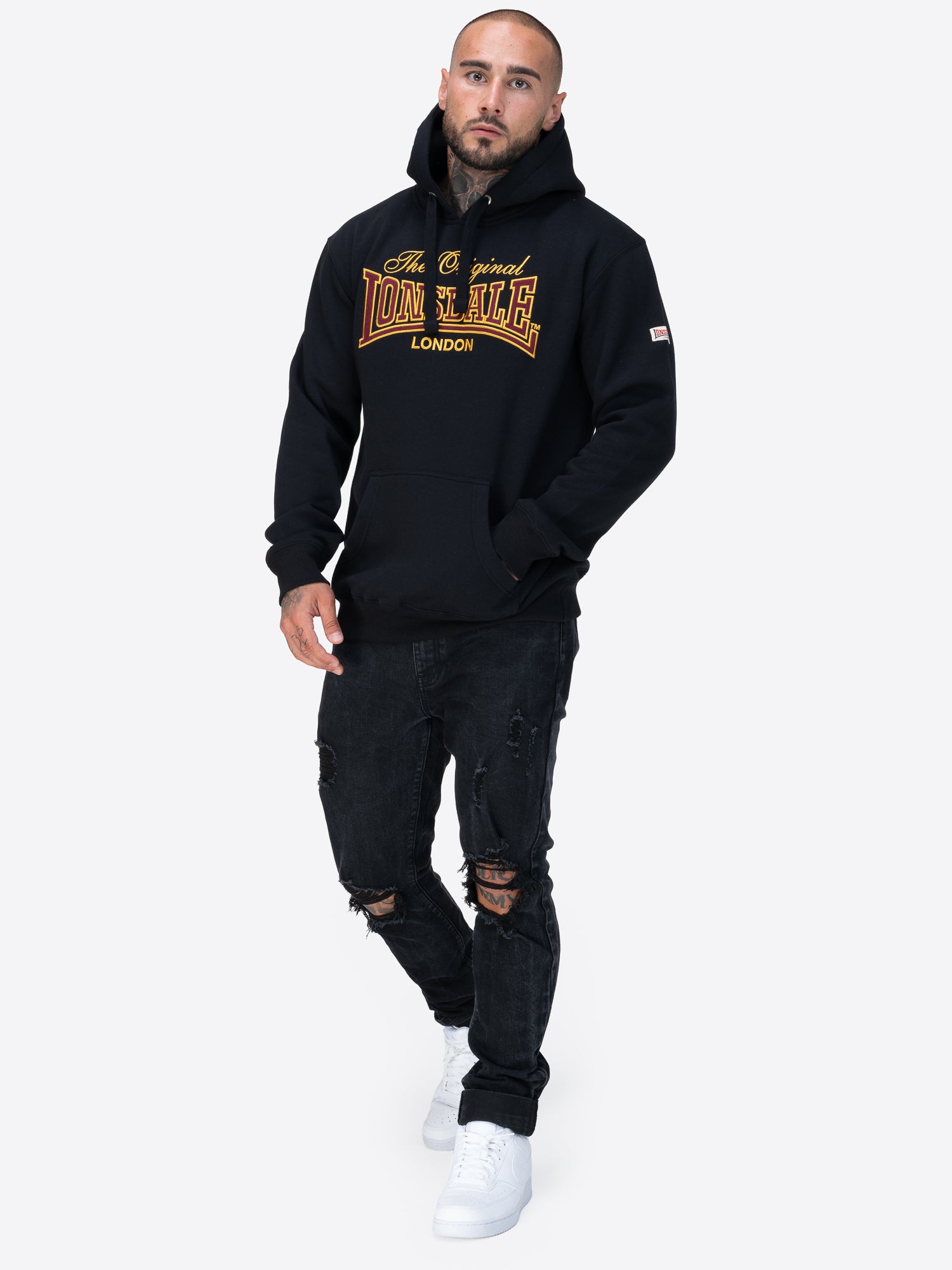 Lonsdale 117771 Prestolee Hoodie Schwarz