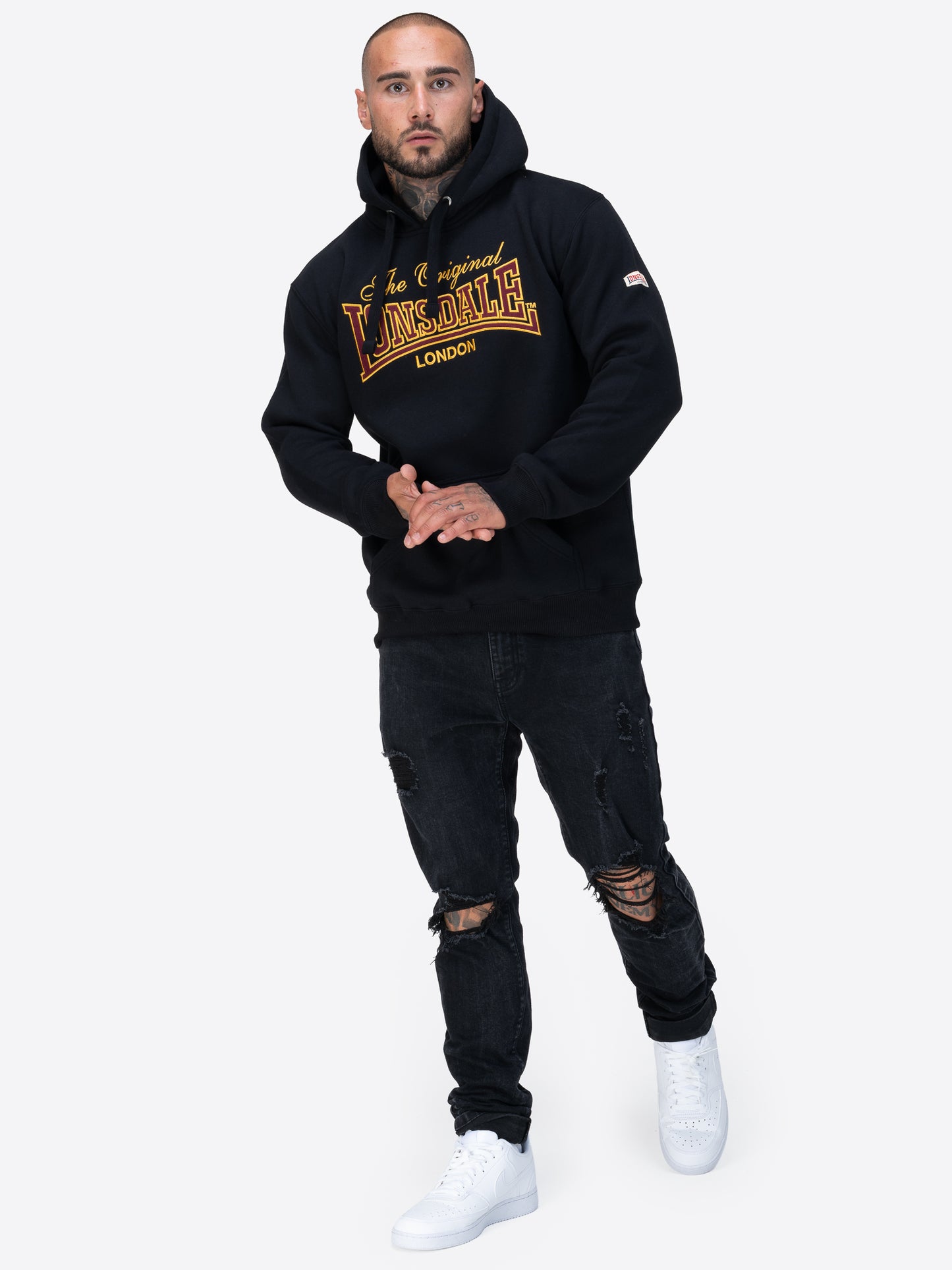 Lonsdale 117771 Prestolee Hoodie Schwarz