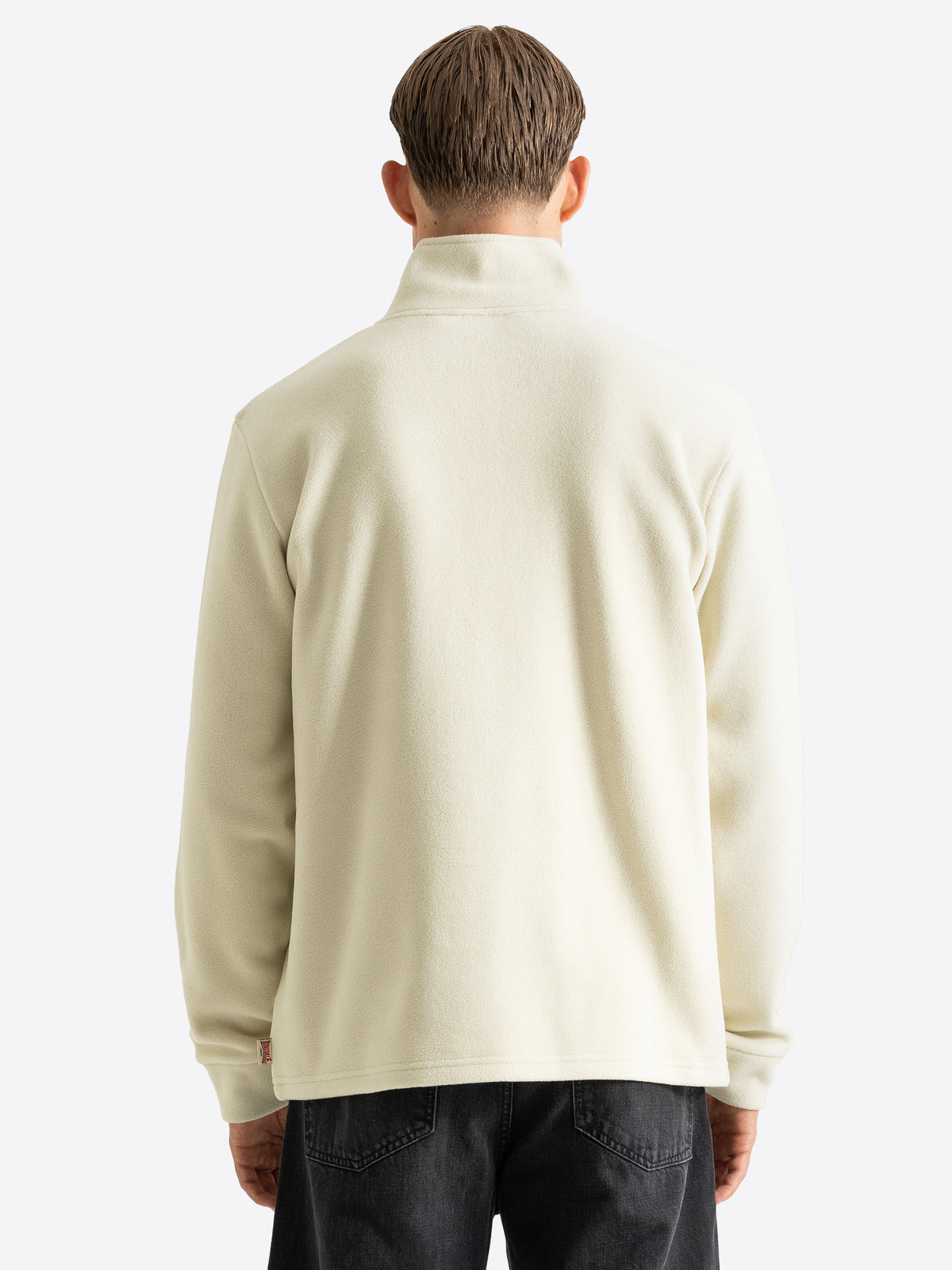 Rückansicht von Lonsdale Herren Fleecepullover in Beige